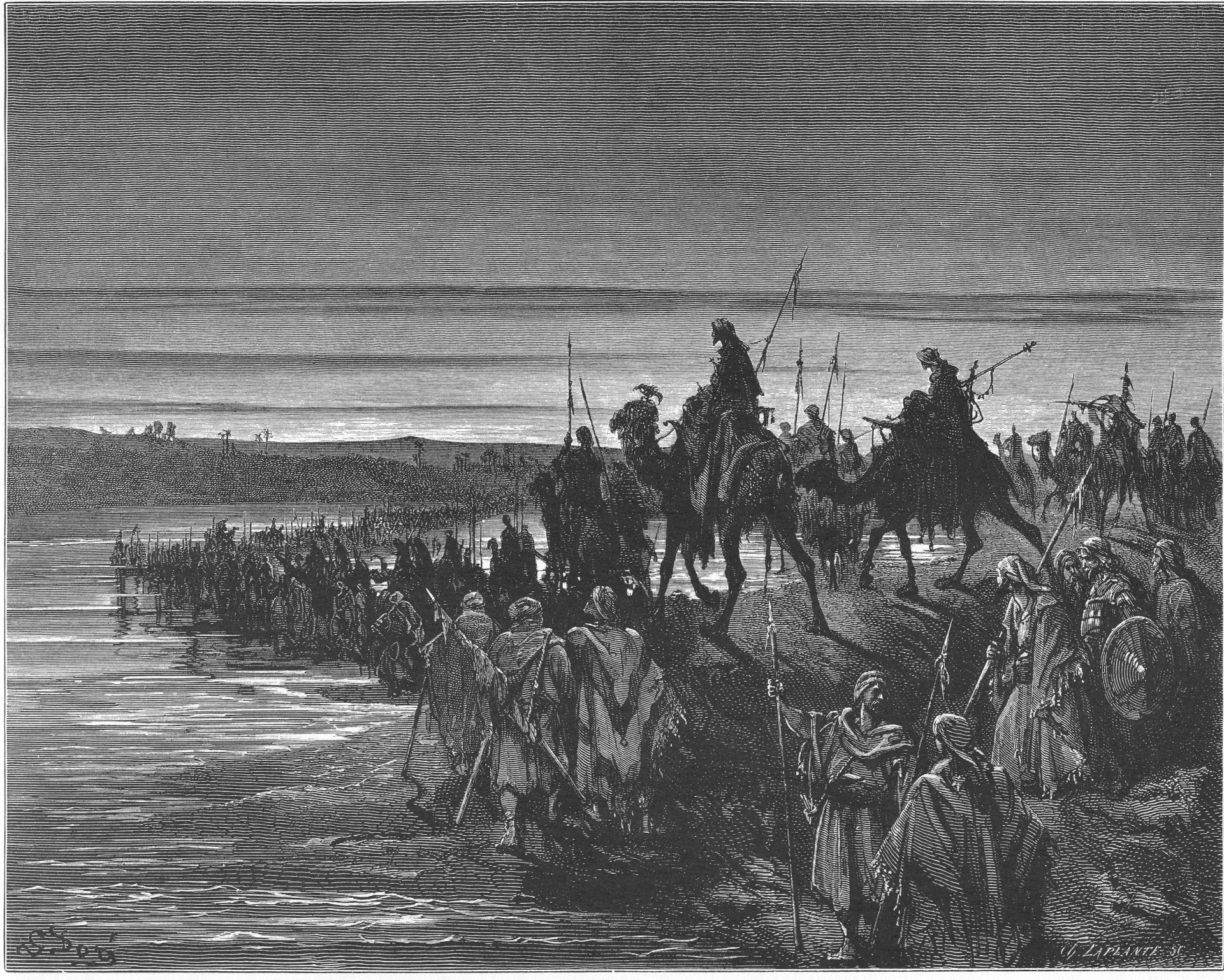 The Israelites Cross the Jordan River Gustave Doré  (1832–1883)