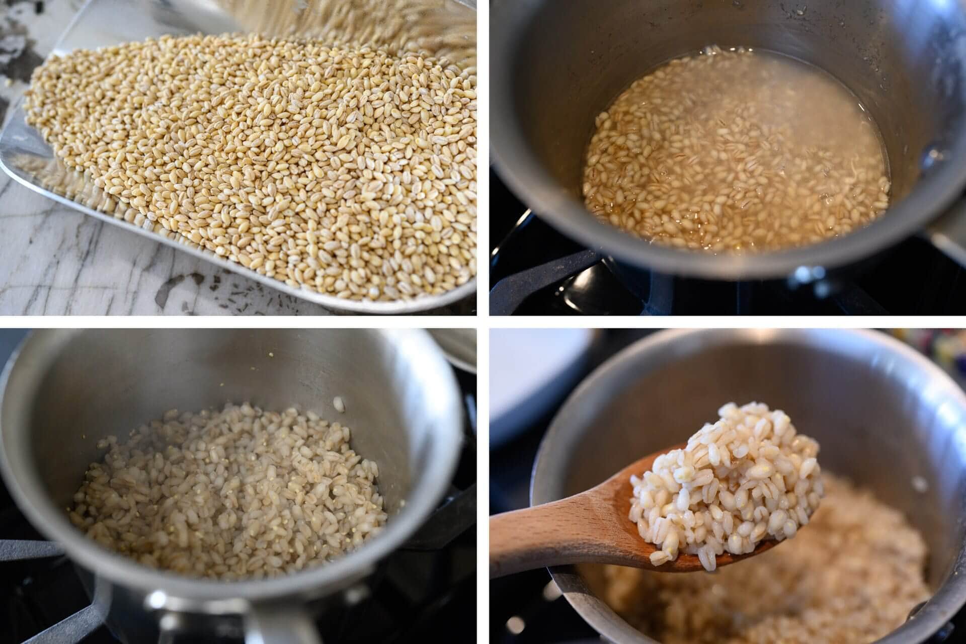 Hulled barley and barley porridge