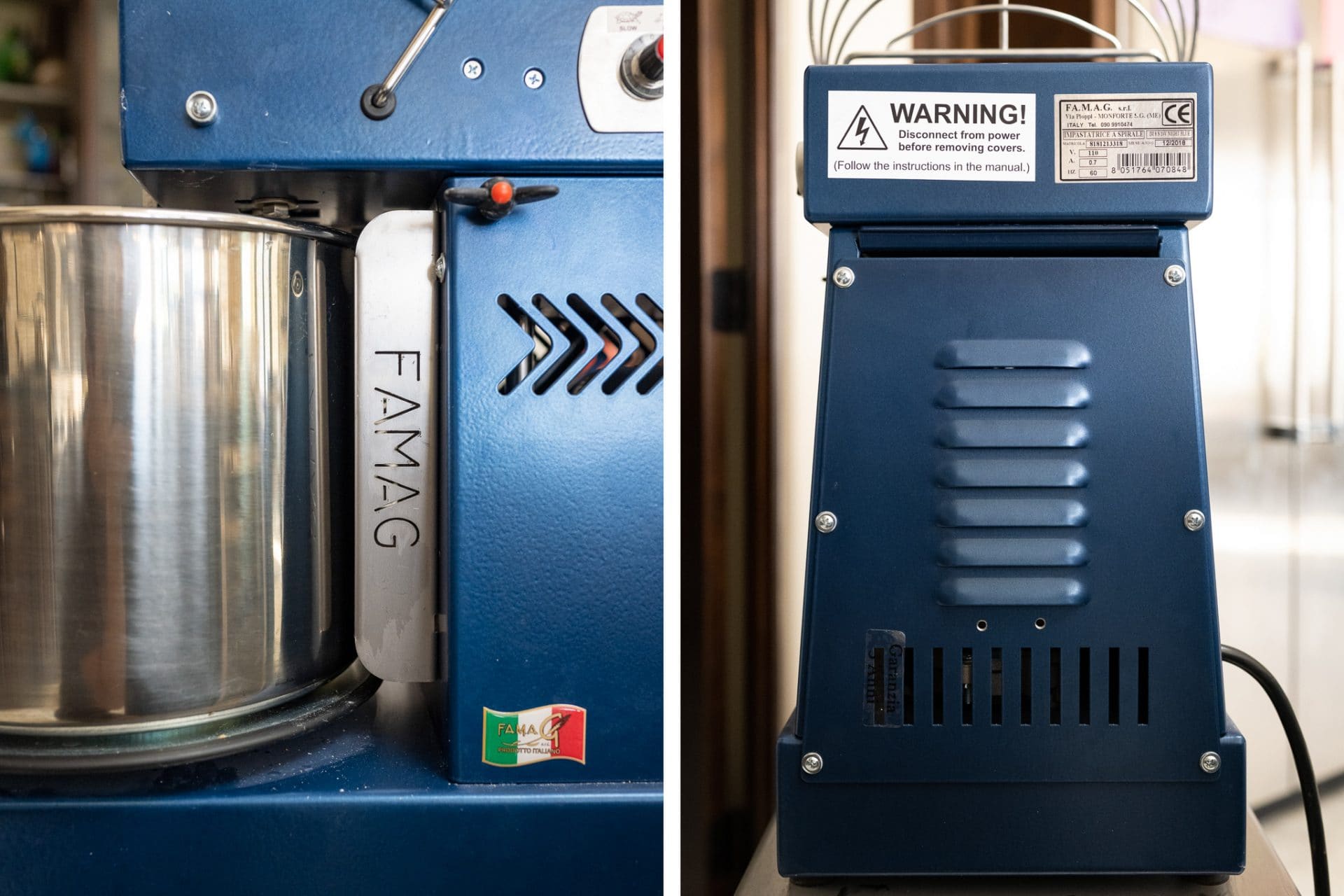 How to use a Famag dough mixer