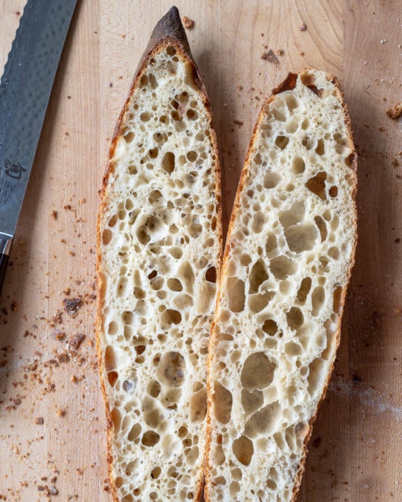 Sourdough Baguettes via @theperfectloaf