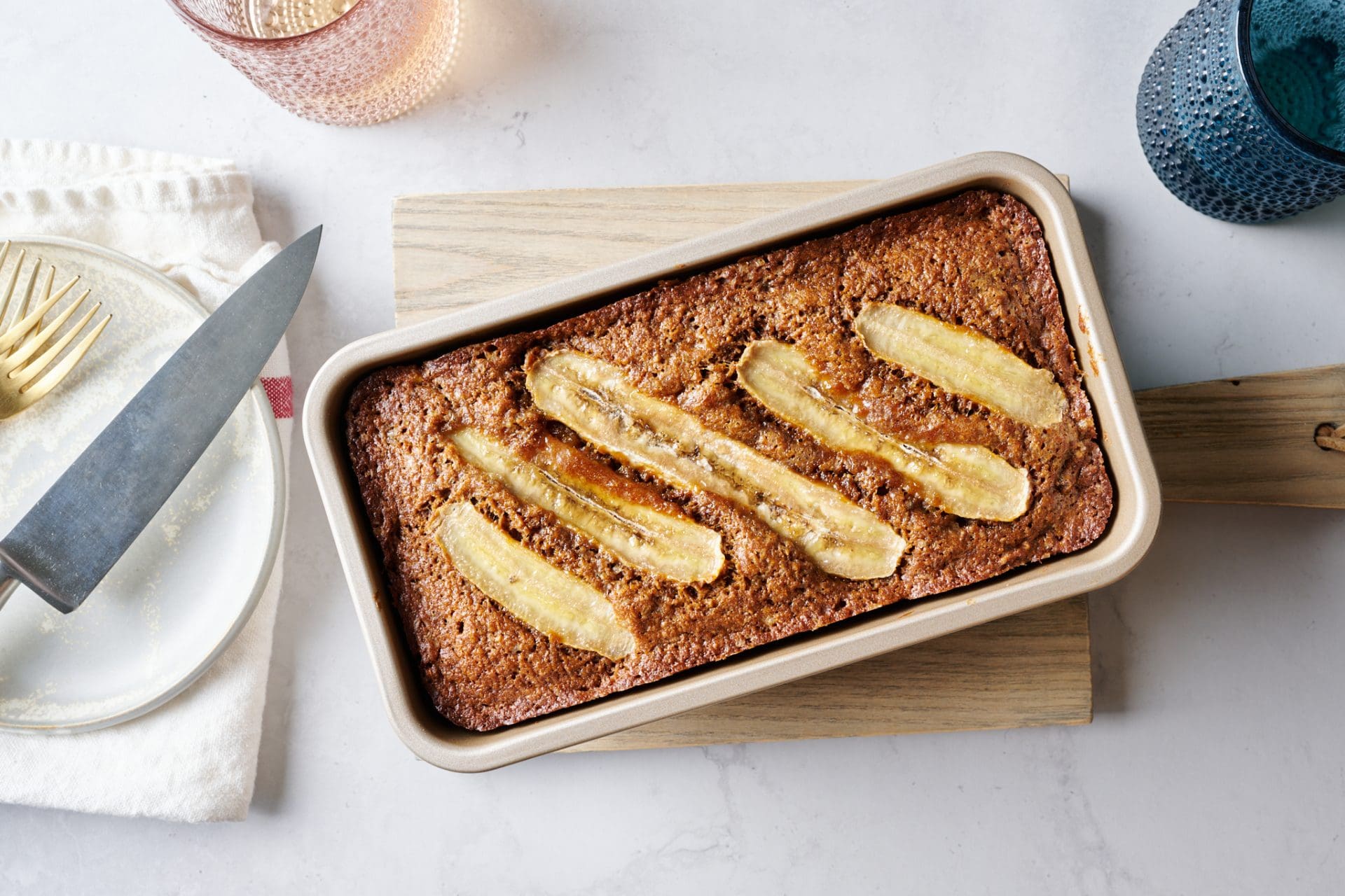 Sourdough starter discard cake with dates and whole grain spelt flour