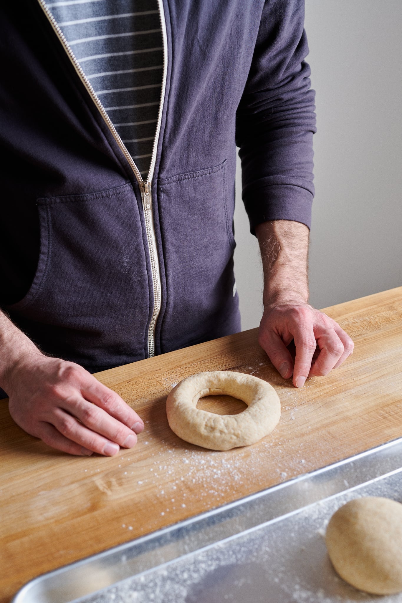 Final shaped friselle, ready for proofing.